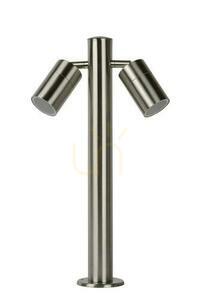 Vonkajšie post svetlo Lucide ARNE-LED strieborné IP44 2xGU10 50 cm 14867/10/12 small 1