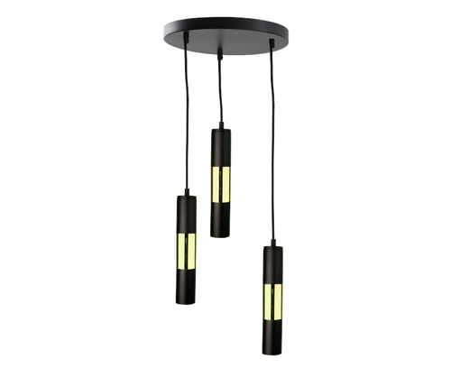 Skontrolujte Závesné svietidlo 3xGU10 MAGNUM BLACK / GOLD