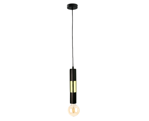 Skontrolujte Závesné svietidlo Keter Lighting MAGNUM BULB 1264, čierno-zlaté, 1×E27
