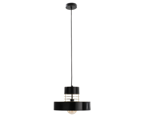Skontrolujte Závesné svietidlo Keter Lighting Bossi 866 čierno-zlaté E27