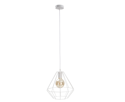 Skontrolujte Biele závesné svietidlo Keter Lighting FARO WHITE 692, 1×E27, 29 cm