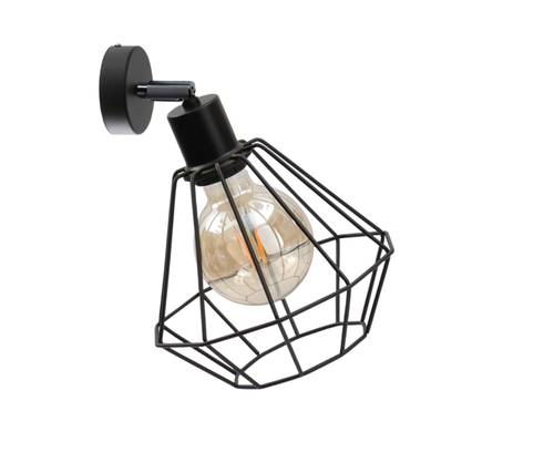 Skontrolujte Nástenné svietidlo Keter Lighting Foskal Black 449, 1 × E27