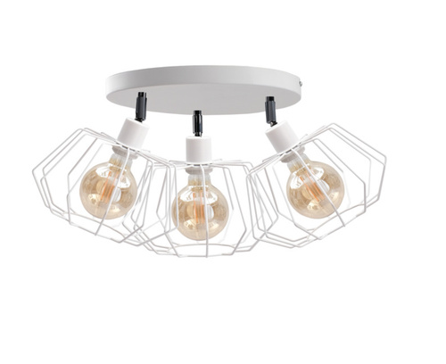 Skontrolujte Stropné bodové svietidlo Keter Lighting Luna biele 3 × E27 60 W 487