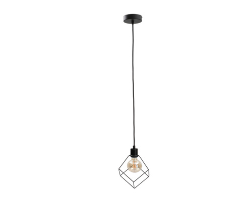 Skontrolujte Závesné svietidlo Keter Lighting Ruben Black 1×E27 čierne 32 cm 497