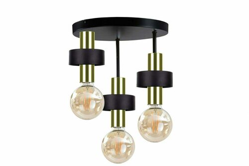 Skontrolujte Stropné svietidlo 3xE27 UNICA BLACK / GOLD