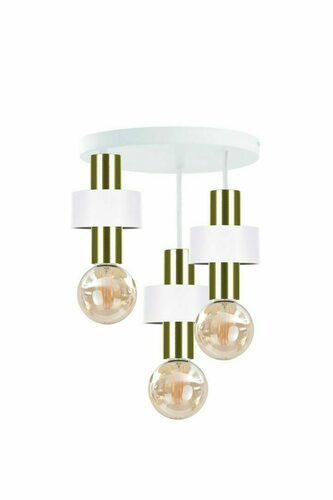 Skontrolujte Stropné svietidlo Keter Lighting UNICA WHITE/GOLD 3xE27 bielo-zlaté 32 cm