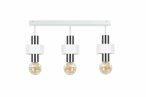 Skontrolujte Stropné svietidlo Keter Lighting UNICA 993, biele a strieborné, 3×E27, 60 cm