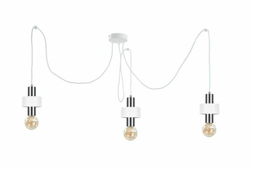 Skontrolujte Závesné svietidlo Keter Lighting UNICA biele/strieborné 3×E27 998