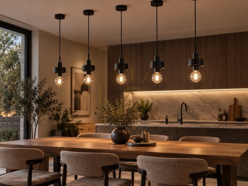 Skontrolujte Závesné svietidlo Keter Lighting UNICA BLACK 1043, čierne, 1×E27