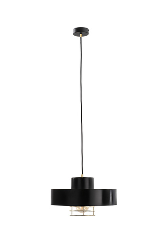 Skontrolujte Závesné svietidlo Keter Lighting BOSSI II 164 čierno-zlaté 30 cm 1×E27