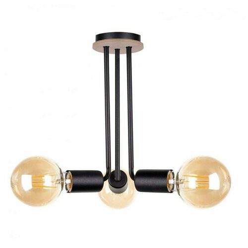 Skontrolujte Stropné svietidlo 3xE27 VENNA WOOD BLACK