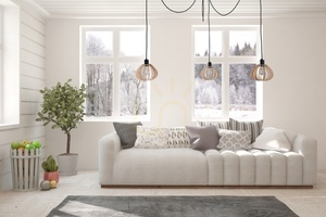 Závesné svietidlo Keter Lighting NICOLETA 828, prírodná preglejka a čierna, 3×E27 small 2