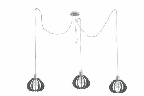 Skontrolujte Závesné svietidlo Keter Lighting Nicoleta Grey 838, 3×E27, biele a sivé