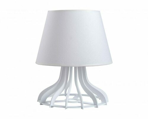 Skontrolujte Stolová lampa LEA E27 60W biela preglejka textilné tienidlo 34 cm Keter Lighting 947