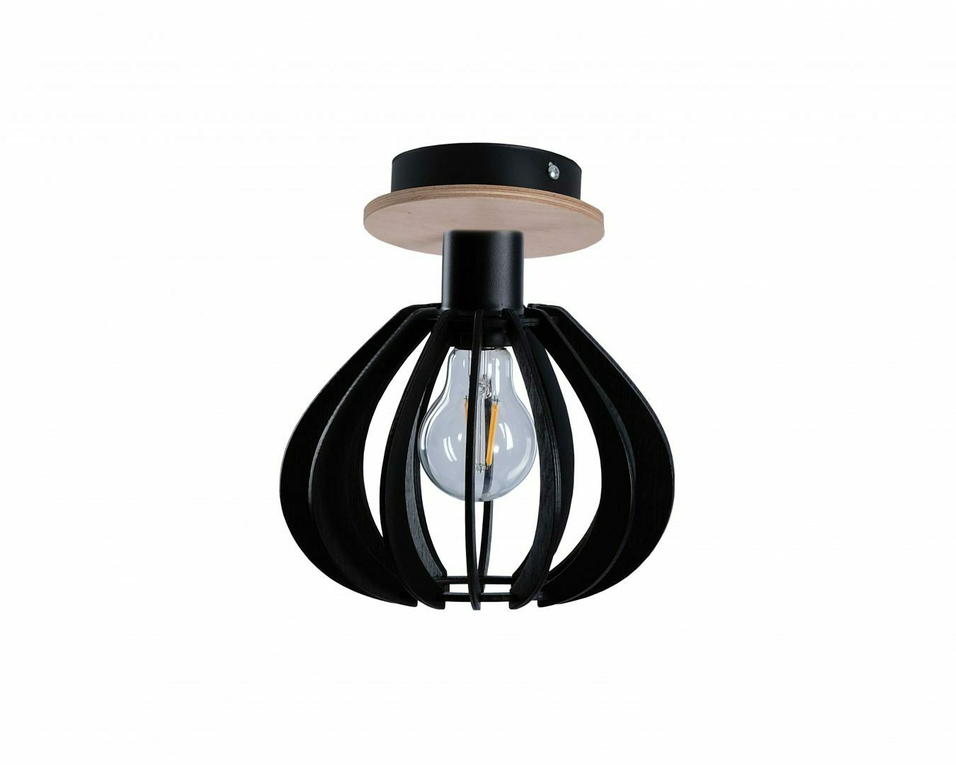Skontrolujte Stropné svietidlo 1xE27 NICOLETA BLACK AND NATURAL 810 Stropné svietidlo 1xE27 NICOLETA BLACK AND NATURAL 810