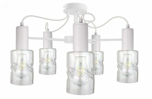Skontrolujte Biely stropný luster Keter Lighting INGER 1809, 5×E27