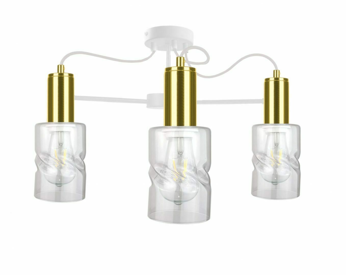 Skontrolujte Stropné svietidlo 3xE27 INGER WHITE / GOLD Stropné svietidlo 3xE27 INGER WHITE / GOLD