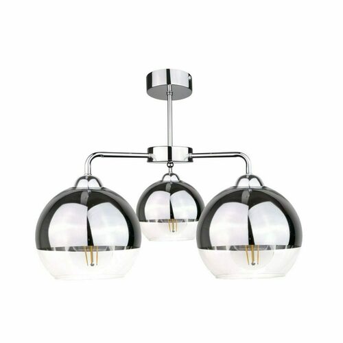 Skontrolujte Stropné svietidlo Keter Lighting ICE SILVER, strieborné, 3×E27, 40 cm