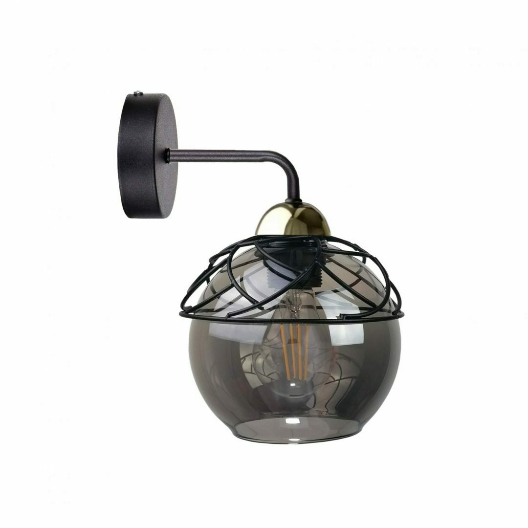 Skontrolujte Nástenné svietidlo 1xE27 MERA BLACK / GOLD Nástenné svietidlo 1xE27 MERA BLACK / GOLD