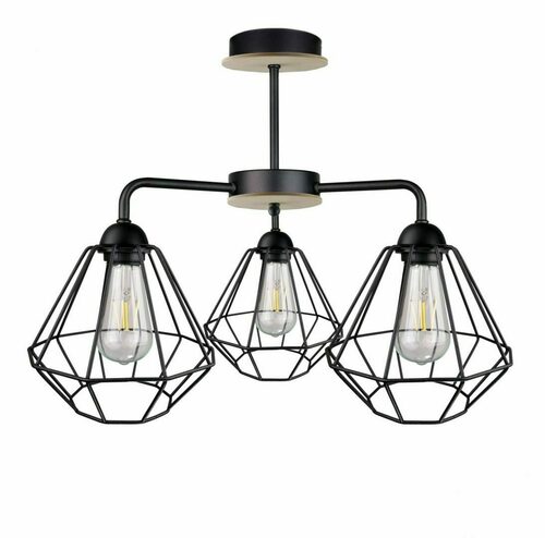 Skontrolujte Stropné svietidlo 3xE27 FOSKAL BLACK WOOD