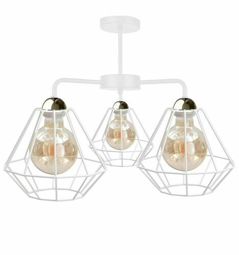 Skontrolujte Luster Keter Lighting FOSKAL 1417 bielo-zlatý 3 × E27
