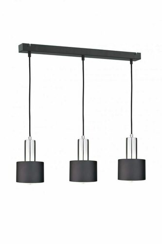 Skontrolujte Závesné svietidlo Keter Lighting LUCE BLACK SILVER 2054, 3×E27, čierne/chróm