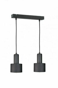 Závesné svietidlo Keter Lighting Luce Black 2060, čierne, 2×E27, 50 cm small 0