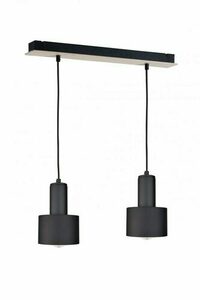 Závesné svietidlo Keter Lighting LUCE 2067 čierne/drevo 2×E27 50 cm small 0