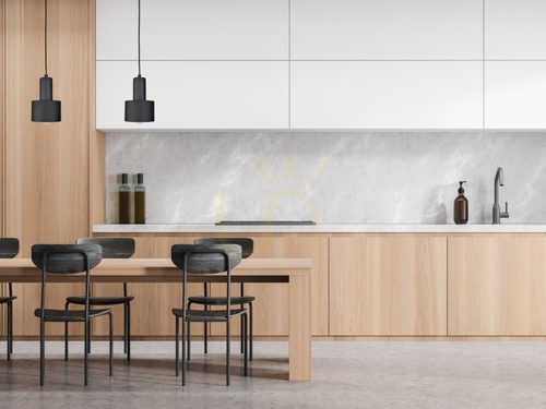Skontrolujte Závesné svietidlo Keter Lighting LUCE 2067 čierne/drevo 2×E27 50 cm
