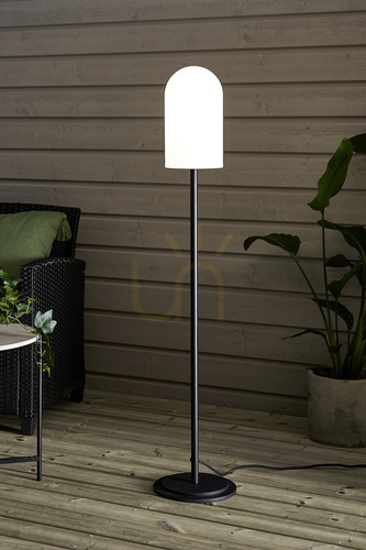 Skontrolujte Podlahová lampa Markslojd Afternoon 107998 čierna/biela IP44