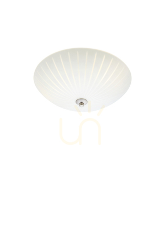 Skontrolujte Plafón Markslojd Cut 107758 biely/oceľ 35 cm 2x40W sklo