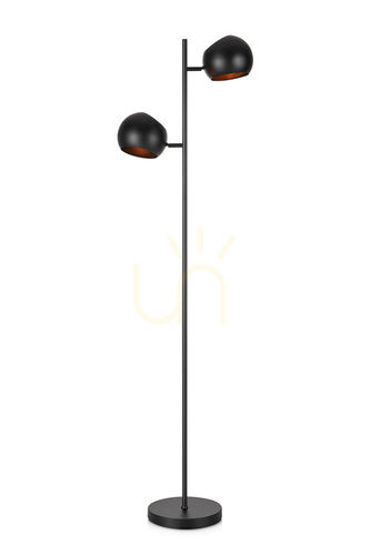 Skontrolujte Podlahová lampa Markslojd EDGAR 107741 čierna 2x40W kovová 145 cm