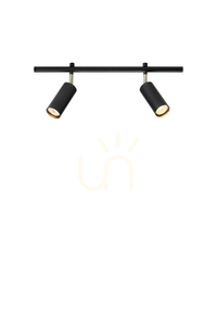 Plafon Markslojd Expand 107970 čierny kovový GU10 2-bodový 52 cm small 0