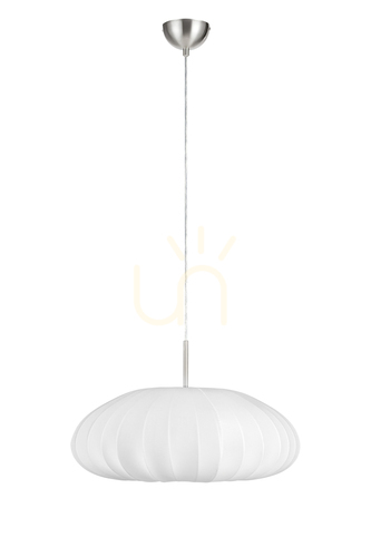 Skontrolujte Prívesné svietidlo Markslojd Mist 107940 biele textilné tienidlo 54 cm