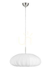 Prívesné svietidlo Markslojd Mist 107940 biele textilné tienidlo 54 cm small 0
