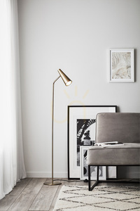 Podlahová lampa Markslojd PEAK 107901 starožitná kovová 138 cm small 1