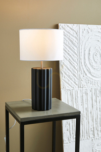 Stolná lampa Markslojd Column 108221 čierno-biela keramická 44 cm small 1