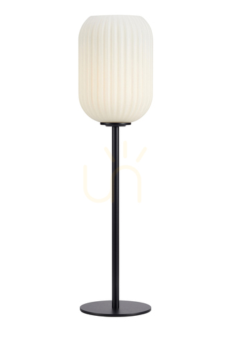 Skontrolujte Stolová lampa Markslojd CAVA 108252 čierna/biela sklo 55 cm