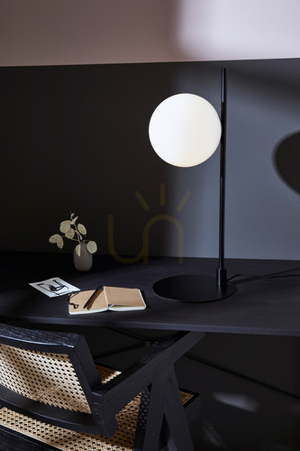 Skontrolujte Stolná lampa Markslojd Dione 108271 čierno-biela 62,5 cm sklo/kov