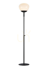 Podlahová lampa Markslojd RISE 108278 čierna kovová dymové sklo 150 cm small 0