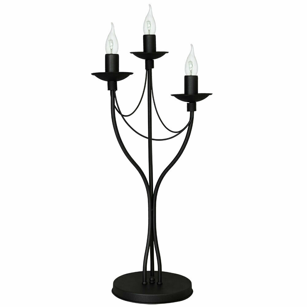 Skontrolujte Stolová lampa Aldex Rose 3 čierna kovová 3xE14 397B1_D Stolová lampa Aldex Rose 3 čierna kovová 3xE14 397B1_D