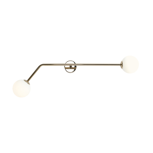 Skontrolujte Nástenné svietidlo Aldex Pure Gold Horizontal 2xE14 97 cm 1064D30