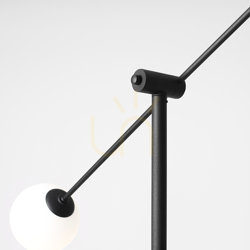 Skontrolujte Stojacia lampa Aldex Ohio, matná čierna, 2 × E14, 191 cm, 1081A1