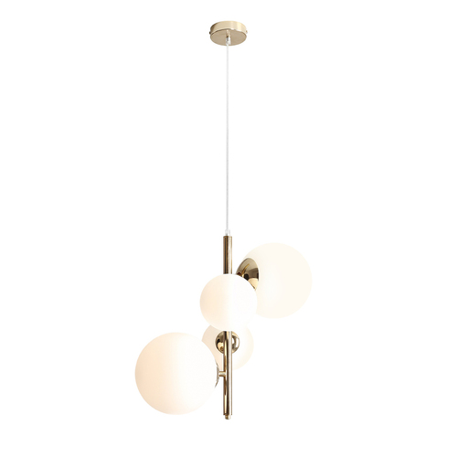 Skontrolujte Závesná lampa Aldex Bloom 4 zlatá kov sklo 2xE14/E27 1091L30