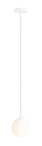 Stropné svietidlo Aldex Pinne Long matné biele, sklenená guľa 14 cm, E14 1080PL_G_L small 0