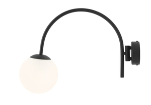 Nástenné svietidlo Aldex Nave Black polohovateľné E14 kov sklo 1088C1 small 0