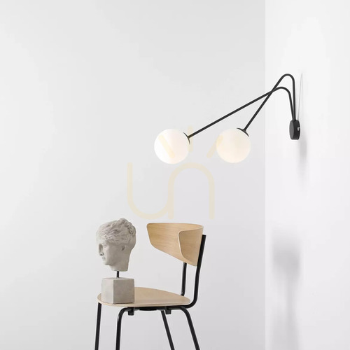 Skontrolujte Nástenné svietidlo Aldex Holm L čierne, 2×E14, 72 cm, 1082D1_L