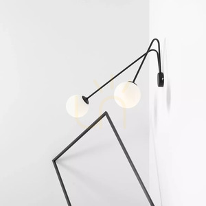 Nástenné svietidlo Aldex Holm L čierne, 2×E14, 72 cm, 1082D1_L small 5