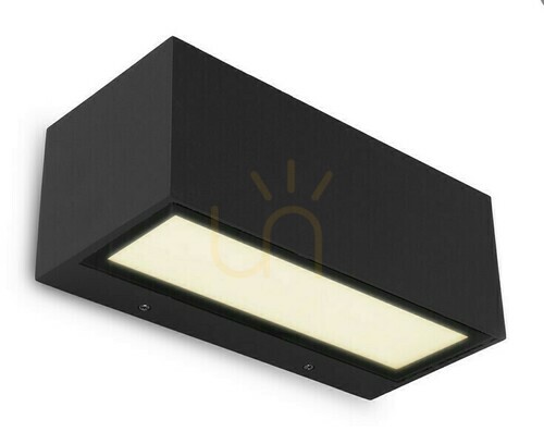 Skontrolujte Vonkajšie nástenné svietidlo Lutec GEMINI 5189112012 LED 15 W čierne, hliník, IP54