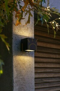 Vonkajšie nástenné svietidlo Lutec GEMINI 5189125012 čierne LED 9W hliník small 1